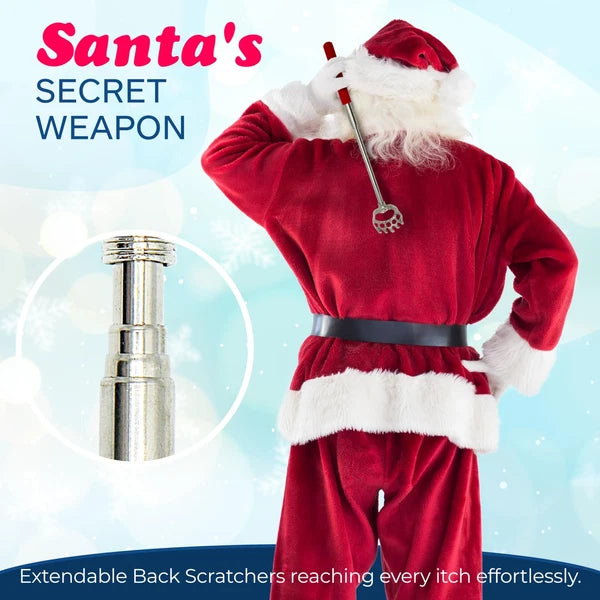 4E's Novelty 2 Extendable Santa Back Scratchers - Christmas Stocking Stuffers
