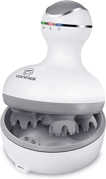 Electric Cordless Hair Scalp Massager with Kneading 84 Massage Nodes, Handheld P