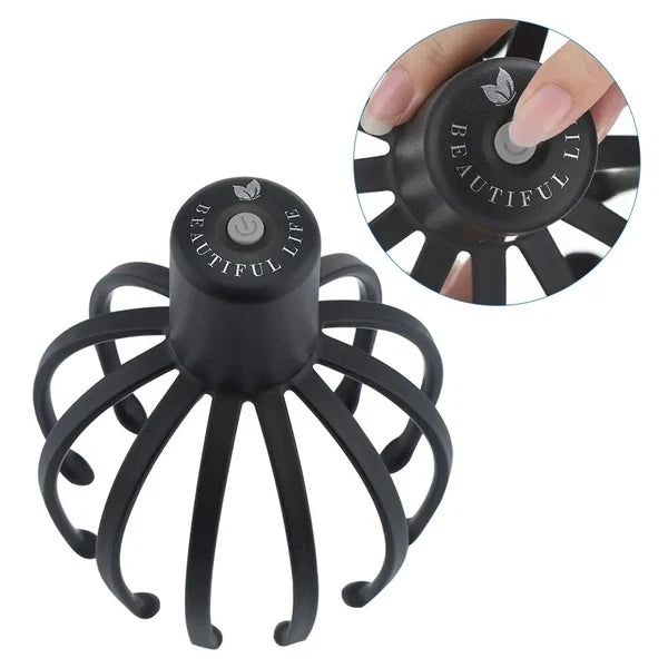 Electric Octopus Claw Scalp Massager Stress Relief Therapeutic Head Scratcher