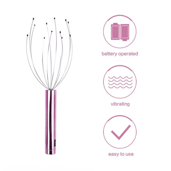 Electric Scalp Massager Portable Head Scratcher Massager Handheld Scratcher R8A7