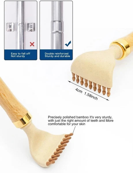 Eco-Friendly Extendable Bamboo Back Scratcher - Perfect Gift for All Occasions