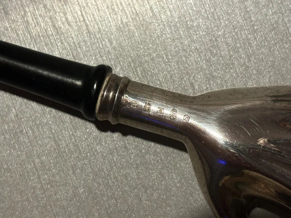 Sterling Silver and Ebony Back Scratcher Scully and Scully Massager Luxury Itch