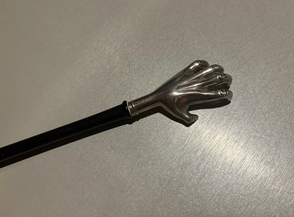 Sterling Silver and Ebony Back Scratcher Scully and Scully Massager Luxury Itch